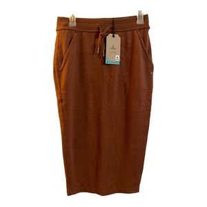 PrAna Roux Heather Cozy Up Midi Skirt XS